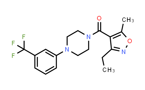 CAS No. 932854-69-8, Methanone, (3-ethyl-5-methyl-4-isoxazolyl)[4-[3-(trifluoromethyl)phenyl]-1-piperazinyl]-