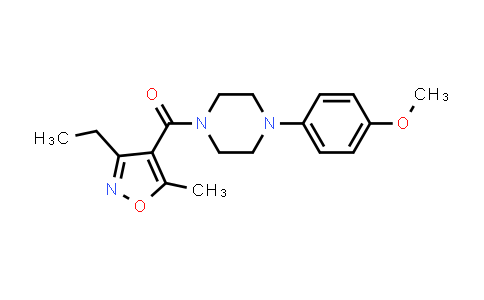 CAS No. 932876-24-9, Methanone, (3-ethyl-5-methyl-4-isoxazolyl)[4-(4-methoxyphenyl)-1-piperazinyl]-