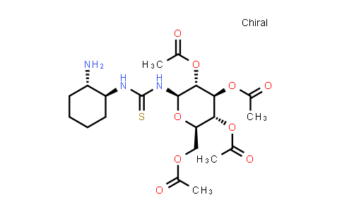 CAS No. 933456-74-7, N-[(1S,2S)-2-Aminocyclohexyl]-N'-(2,3,4,6-tetra-O-acetyl-β-D-glucopyranosyl)thiourea