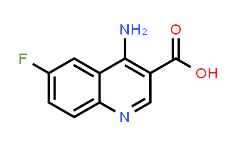 CAS No. 933688-20-1, 4-Amino-6-fluoroquinoline-3-carboxylic acid