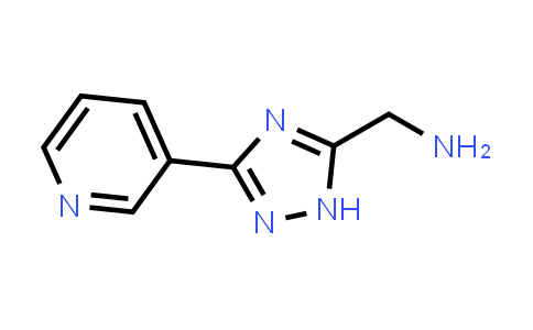 CAS No. 933698-50-1, (3-(Pyridin-3-yl)-1H-1,2,4-triazol-5-yl)methanamine