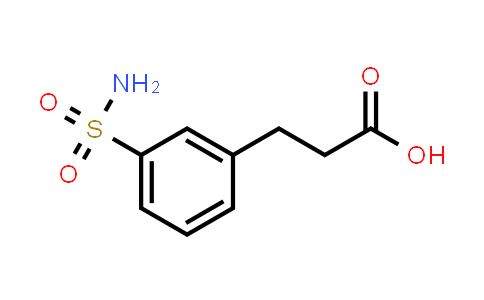 CAS No. 933728-67-7, 3-(Aminosulfonyl)benzenepropanoic acid