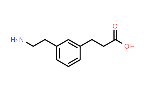 CAS No. 933743-84-1, 3-(3-(2-Aminoethyl)phenyl)propanoic acid
