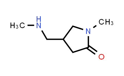 CAS No. 933748-71-1, 1-Methyl-4-[(methylamino)methyl]pyrrolidin-2-one