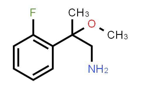 CAS No. 933751-44-1, 2-(2-Fluorophenyl)-2-methoxypropan-1-amine