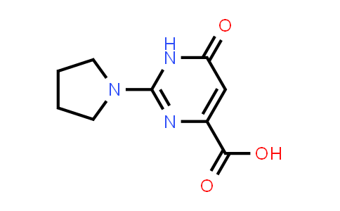 CAS No. 933759-57-0, 6-Oxo-2-(pyrrolidin-1-yl)-1,6-dihydropyrimidine-4-carboxylic acid