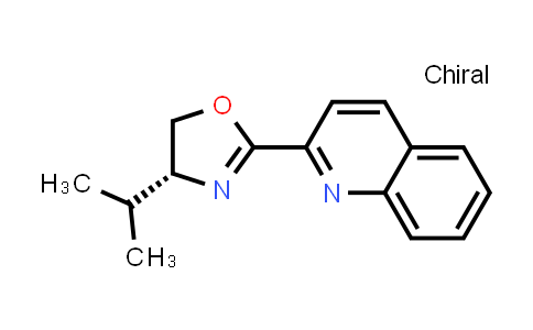 CAS No. 933992-49-5, (R)-4-Isopropyl-2-(quinolin-2-yl)-4,5-dihydrooxazole