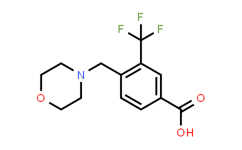 CAS No. 934020-34-5, 4-(Morpholinomethyl)-3-(trifluoromethyl)benzoic acid