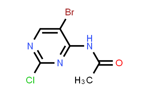 CAS No. 934236-39-2, N-(5-Bromo-2-chloropyrimidin-4-yl)acetamide