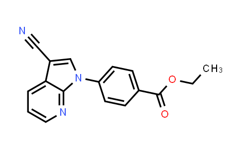 CAS No. 934290-82-1, Benzoic acid, 4-(3-cyano-1H-pyrrolo[2,3-b]pyridin-1-yl)-, ethyl ester