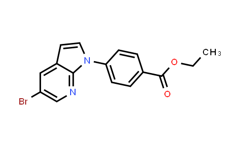 CAS No. 934290-84-3, Benzoic acid, 4-(5-bromo-1H-pyrrolo[2,3-b]pyridin-1-yl)-, ethyl ester