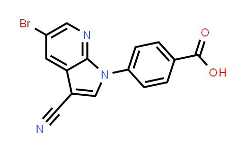 CAS No. 934290-87-6, Benzoic acid, 4-(5-bromo-3-cyano-1H-pyrrolo[2,3-b]pyridin-1-yl)-