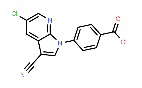 CAS No. 934290-91-2, Benzoic acid, 4-(5-chloro-3-cyano-1H-pyrrolo[2,3-b]pyridin-1-yl)-
