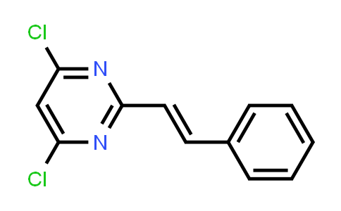 CAS No. 934353-78-3, 4,6-Dichloro-2-[(1E)-2-phenylethenyl]pyrimidine