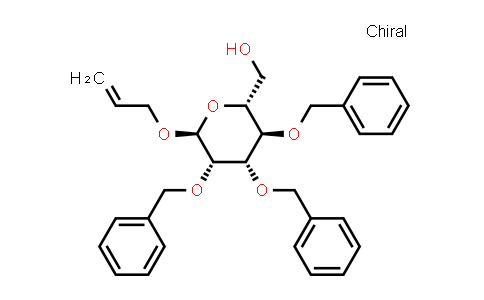 CAS No. 93451-42-4, ((2R,3R,4S,5S,6S)-6-(Allyloxy)-3,4,5-tris(benzyloxy)tetrahydro-2H-pyran-2-yl)methanol