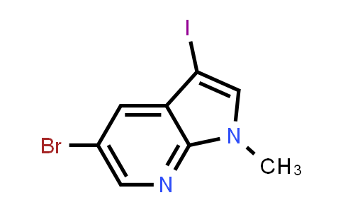 CAS No. 934568-22-6, 1H-Pyrrolo[2,3-b]pyridine, 5-bromo-3-iodo-1-methyl-