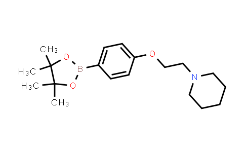 CAS No. 934586-49-9, 1-(2-(4-(4,4,5,5-Tetramethyl-1,3,2-dioxaborolan-2-yl)phenoxy)ethyl)piperidine