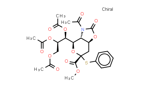 CAS No. 934591-76-1, Methyl 5-Acetamido-7,8,9-tri-O-acetyl-5-N,4-O-carbonyl-3,5-dideoxy-2-S-phenyl-2-thio-D-glycero-beta-D-galacto-2-nonulopyranosylonate