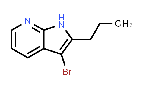 CAS No. 934619-83-7, 1H-Pyrrolo[2,3-b]pyridine, 3-bromo-2-propyl-