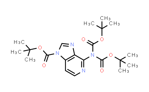 CAS No. 934816-42-9, 1H-Imidazo[4,5-c]pyridine-1-carboxylic acid, 4-[bis[(1,1-dimethylethoxy)carbonyl]amino]-, 1,1-dimethylethyl ester