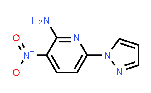 CAS No. 934992-80-0, 3-Nitro-6-(1H-pyrazol-1-yl)pyridin-2-amine