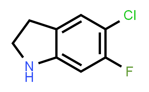 CAS No. 935272-19-8, 5-Chloro-6-fluoroindoline