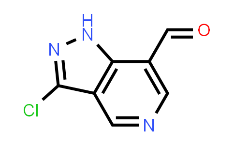 CAS No. 93546-17-9, 3-Chloro-1H-pyrazolo[4,3-c]pyridine-7-carbaldehyde
