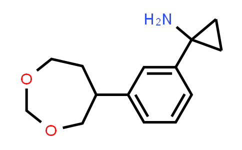 CAS No. 935460-20-1, Cyclopropanamine, 1-[3-(1,3-dioxepan-5-yl)phenyl]-