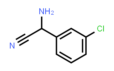 CAS No. 93554-79-1, Benzeneacetonitrile, α-amino-3-chloro-