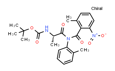 CAS No. 936025-18-2, (S)-tert-Butyl (1-(2-methyl-6-nitro-N-(o-tolyl)benzamido)-1-oxopropan-2-yl)carbamate