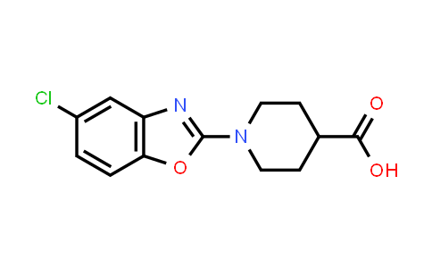 CAS No. 936074-51-0, 4-Piperidinecarboxylic acid, 1-(5-chloro-2-benzoxazolyl)-