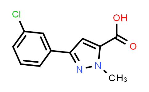 CAS No. 93618-32-7, 3-(3-Chlorophenyl)-1-methyl-1H-pyrazole-5-carboxylic acid