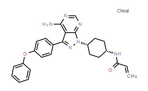 CAS No. 936563-93-8, 2-Propenamide, N-[cis-4-[4-amino-3-(4-phenoxyphenyl)-1H-pyrazolo[3,4-d]pyrimidin-1-yl]cyclohexyl]-