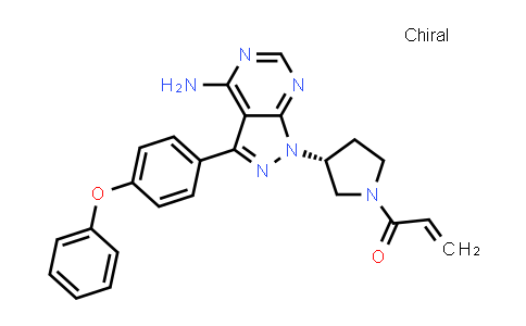 CAS No. 936563-94-9, 2-Propen-1-one, 1-[(3R)-3-[4-amino-3-(4-phenoxyphenyl)-1H-pyrazolo[3,4-d]pyrimidin-1-yl]-1-pyrrolidinyl]-
