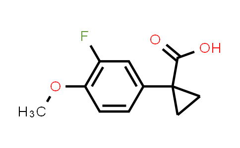 CAS No. 936728-02-8, 1-(3-Fluoro-4-methoxyphenyl)cyclopropane-1-carboxylic acid