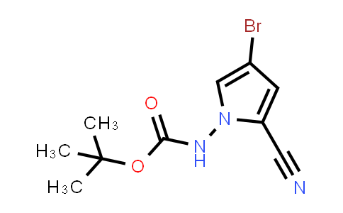 CAS No. 937047-04-6, tert-Butyl (4-bromo-2-cyano-1H-pyrrol-1-yl)carbamate