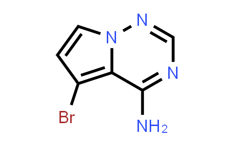 CAS No. 937047-47-7, 5-Bromopyrrolo[2,1-f][1,2,4]triazin-4-amine