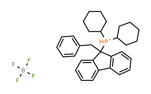 CAS No. 937378-18-2, Dicyclohexyl(9-benzylfluoren-9-yl)phosphonium tetrafluoroborate