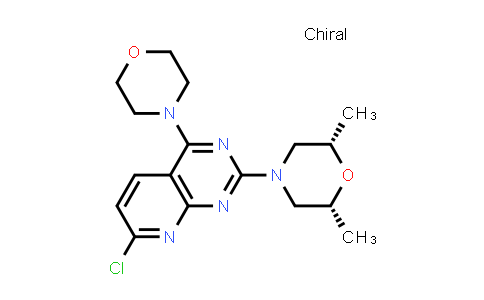 MC581318 | 938443-23-3 | rel-7-Chloro-2-[(2R,6S)-2,6-dimethyl-4-morpholinyl]-4-(4-morpholinyl)pyrido[2,3-d]pyrimidine
