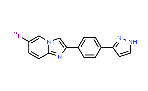 CAS No. 938461-47-3, [125I]6-iodo-2-[4-(1H-pyrazol-3-yl)phenyl]imidazo[1,2-a]pyridine