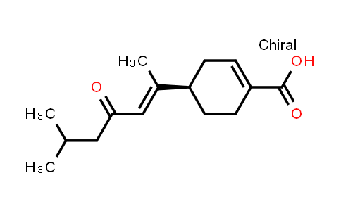 CAS No. 93888-59-6, 1-Cyclohexene-1-carboxylic acid, 4-(1,5-dimethyl-3-oxo-1-hexenyl)-, [R-(E)]-