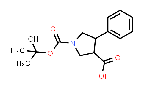 CAS No. 939757-89-8, 1-(tert-Butoxycarbonyl)-4-phenylpyrrolidine-3-carboxylic acid