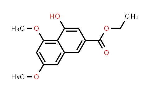 CAS No. 94002-68-3, 2-Naphthalenecarboxylic acid, 4-hydroxy-5,7-dimethoxy-, ethyl ester