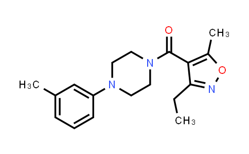 940824-78-2 | Methanone, (3-ethyl-5-methyl-4-isoxazolyl)[4-(3-methylphenyl)-1-piperazinyl]-