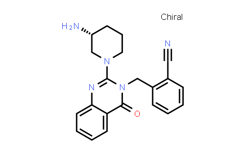 CAS No. 940907-93-7, Benzonitrile, 2-[[2-[(3R)-3-amino-1-piperidinyl]-4-oxo-3(4H)-quinazolinyl]methyl]-