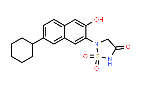 CAS No. 941304-90-1, 1,2,5-Thiadiazolidin-3-one, 5-(7-cyclohexyl-3-hydroxy-2-naphthalenyl)-, 1,1-dioxide