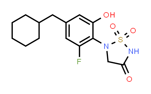 CAS No. 941607-78-9, 1,2,5-Thiadiazolidin-3-one, 5-[4-(cyclohexylmethyl)-2-fluoro-6-hydroxyphenyl]-, 1,1-dioxide
