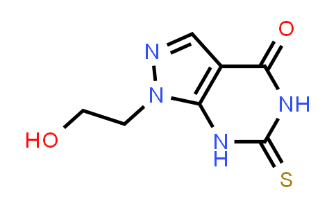 CAS No. 941868-06-0, 1-(2-Hydroxyethyl)-6-thioxo-1,5,6,7-tetrahydro-4H-pyrazolo[3,4-d]pyrimidin-4-one