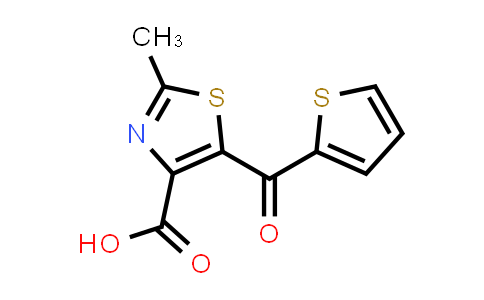 CAS No. 941868-42-4, 2-Methyl-5-(2-thienylcarbonyl)-1,3-thiazole-4-carboxylic acid