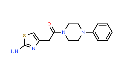 CAS No. 941869-37-0, 2-(2-Aminothiazol-4-yl)-1-(4-phenylpiperazin-1-yl)ethan-1-one